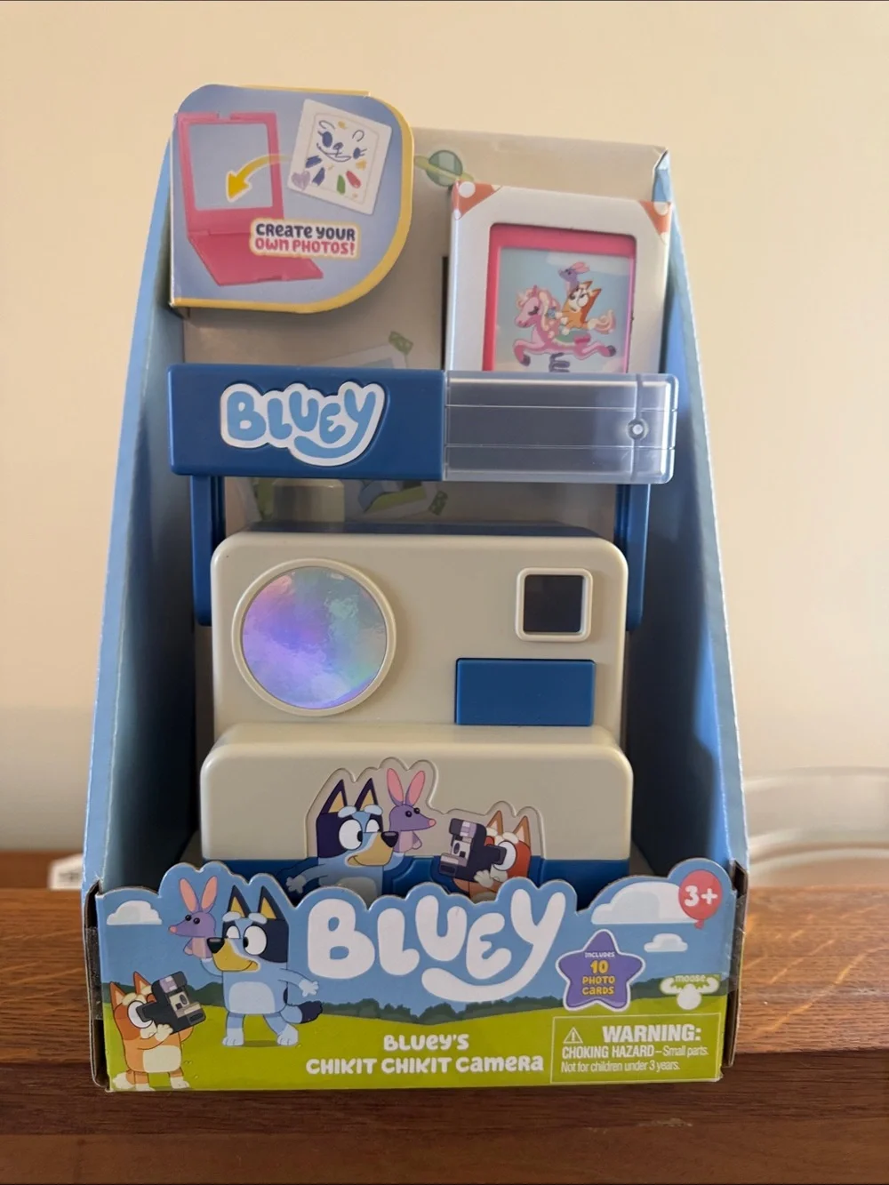 Bluey Chikit Chikit Camera Toy - Blue and Cream